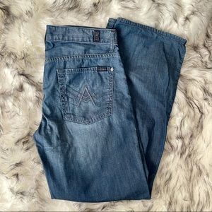 7 For All Mankind Bootcut Wide Leg High Rise Jeans
